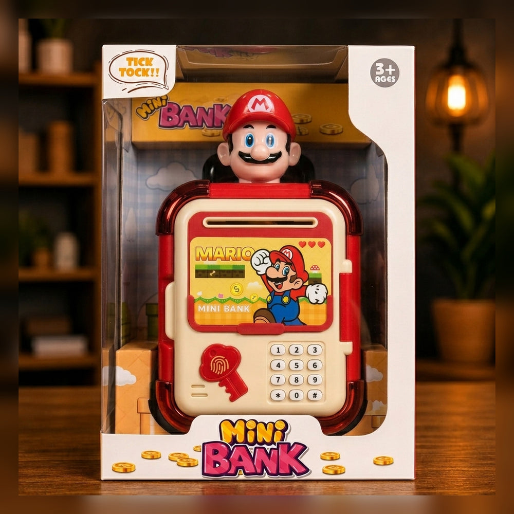 Caja Fuerte Infantil Mini Bank con Clave, Sonido y Luz para Niños | Zeus Mayorista