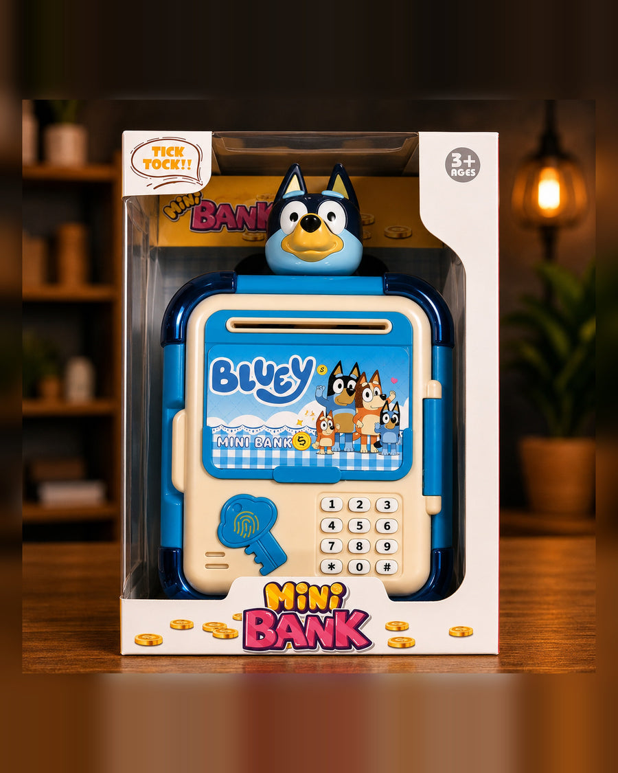 Caja fuerte infantil Mini Bank diseño Bluey