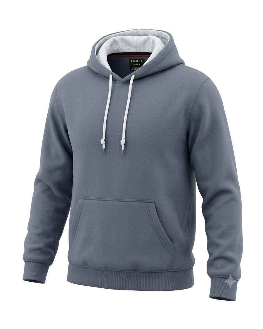 Buzo Canguro Liso color Gris
