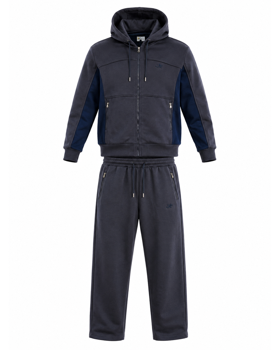 Conjunto Irun color gris con azul