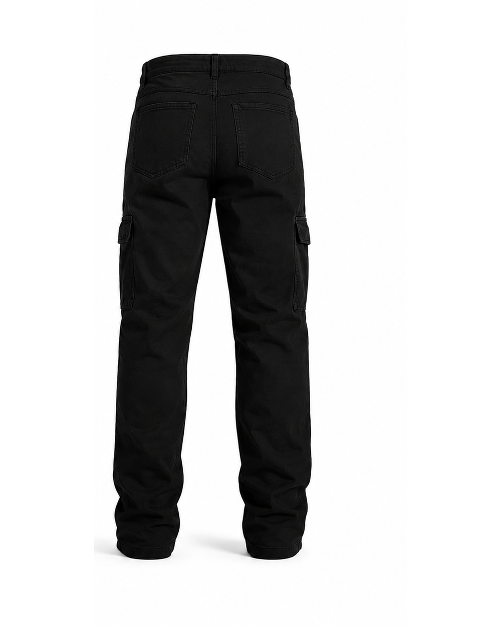 Jean Baggy Cargo color Nevado Negro, vista trasera