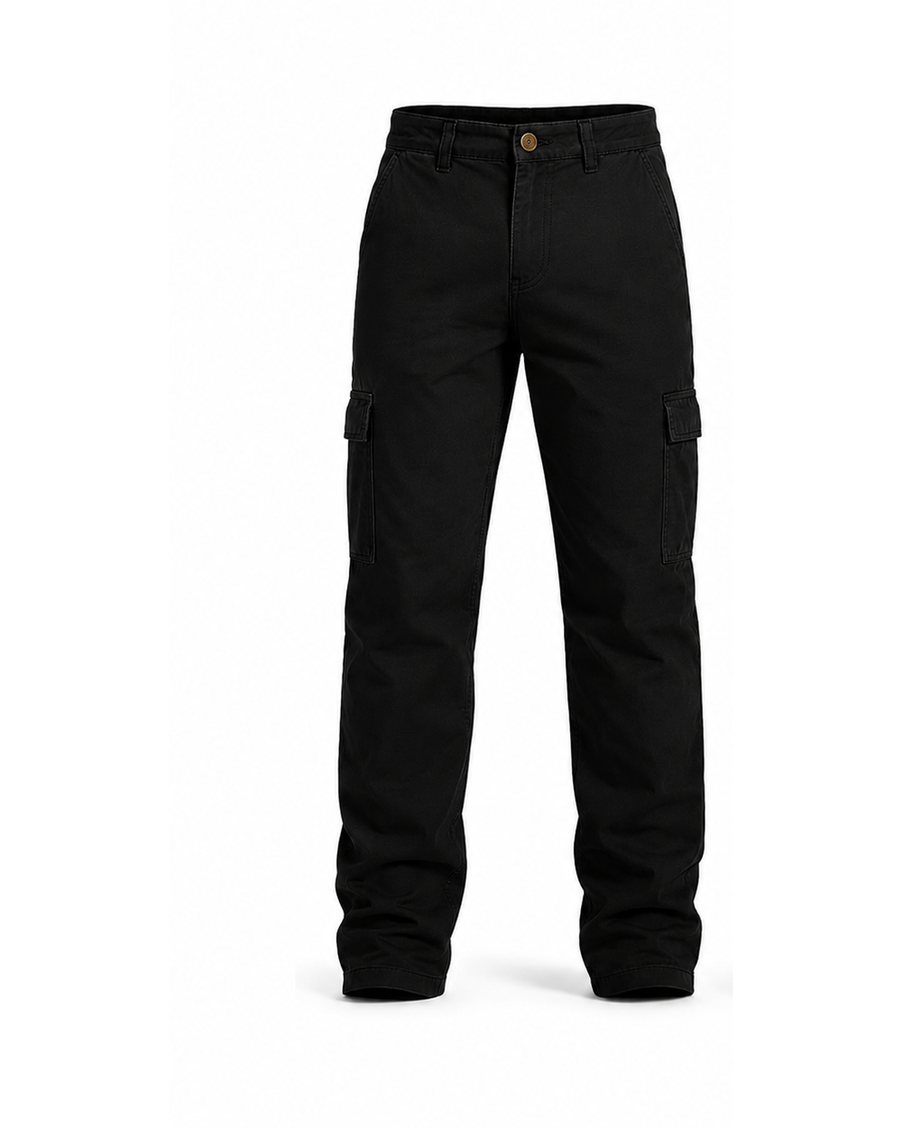 Jean Baggy Cargo color Nevado Negro, vista frontal