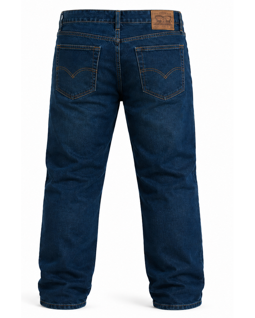 Jean Clasico color Azul Oscuro, vista trasera