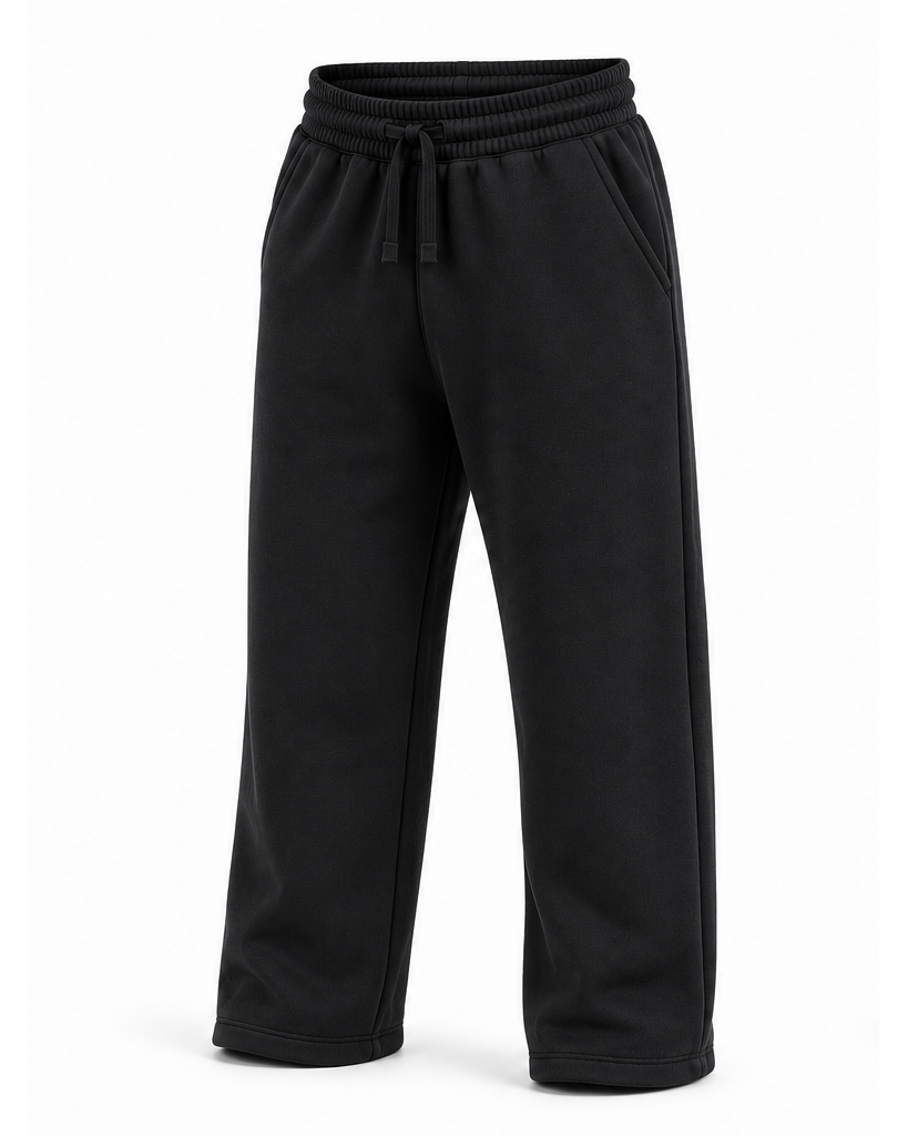 Jogger baggy oversize color negro, vista frontal