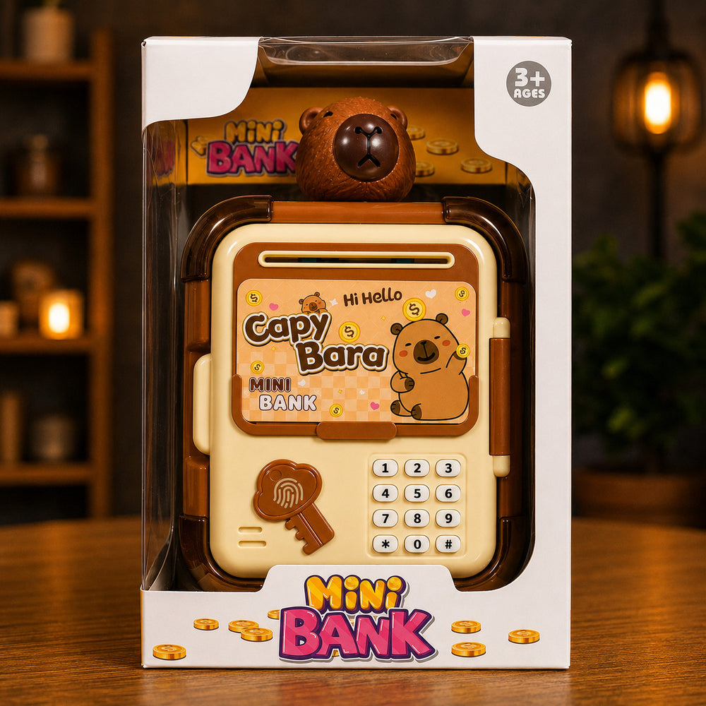 Caja Fuerte Infantil Mini Bank con Clave, Sonido y Luz para Niños | Zeus Mayorista