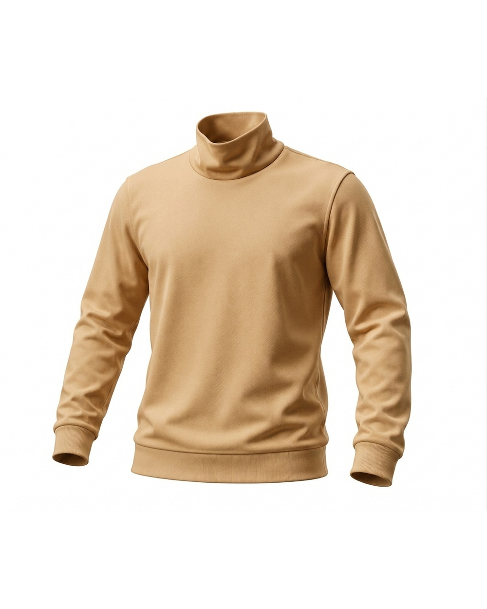 Polera Darlon cuello alto color Beige