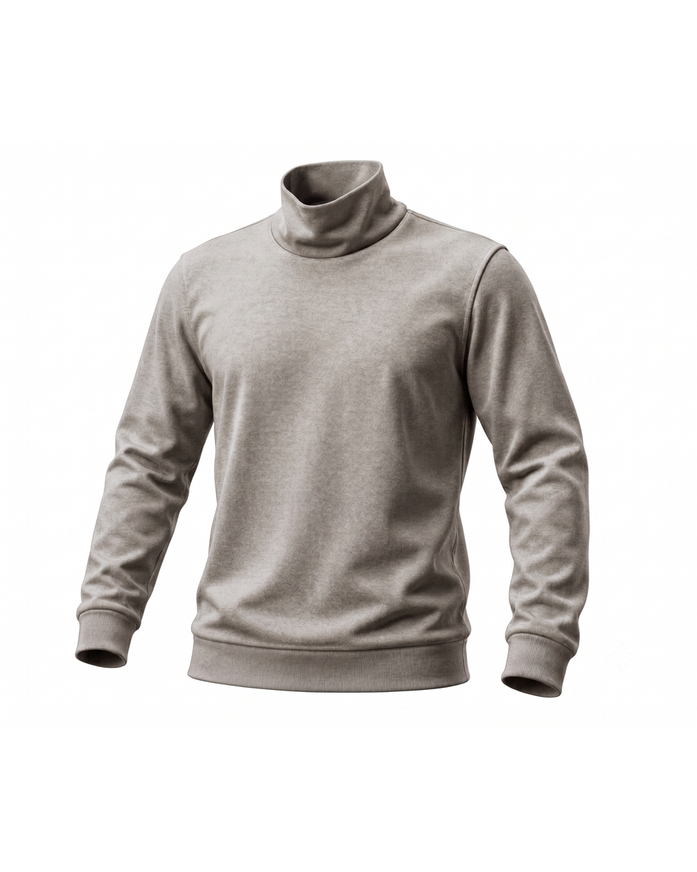 Polera Darlon cuello alto color Crudo