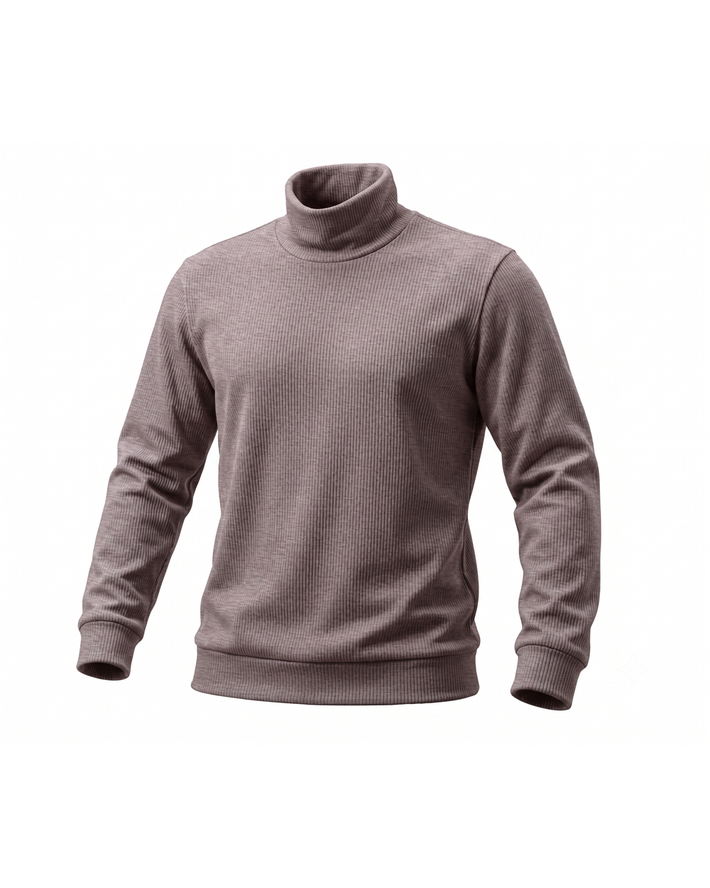 Polera Darlon cuello alto color Marrón