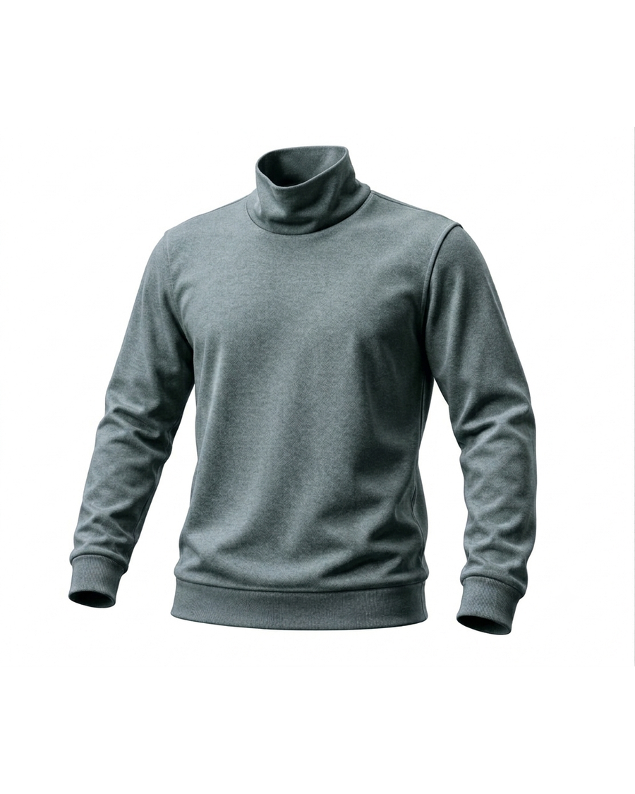 Polera Darlon cuello alto color Verde