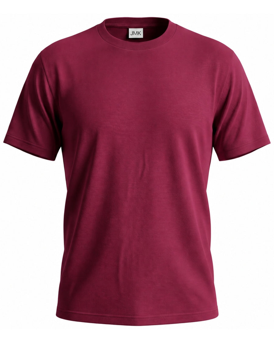 Remera básica algodón color bordó talles especiales