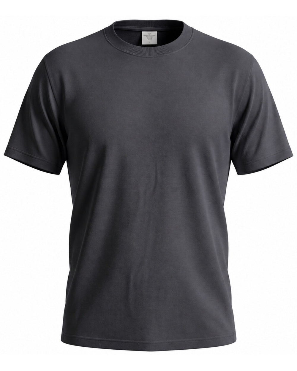 Remera básica algodón color negro talles especiales