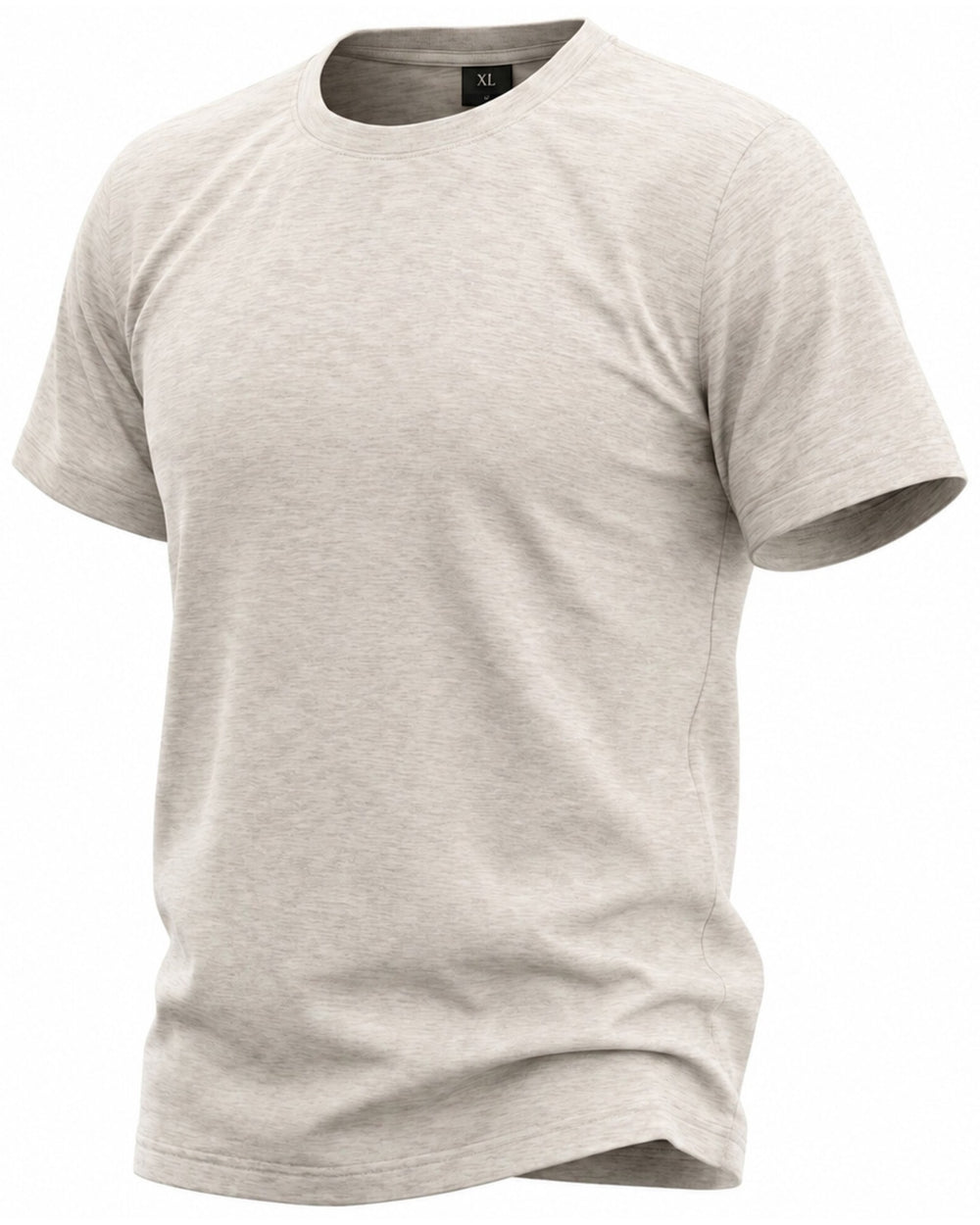 Remera básica algodón color beige