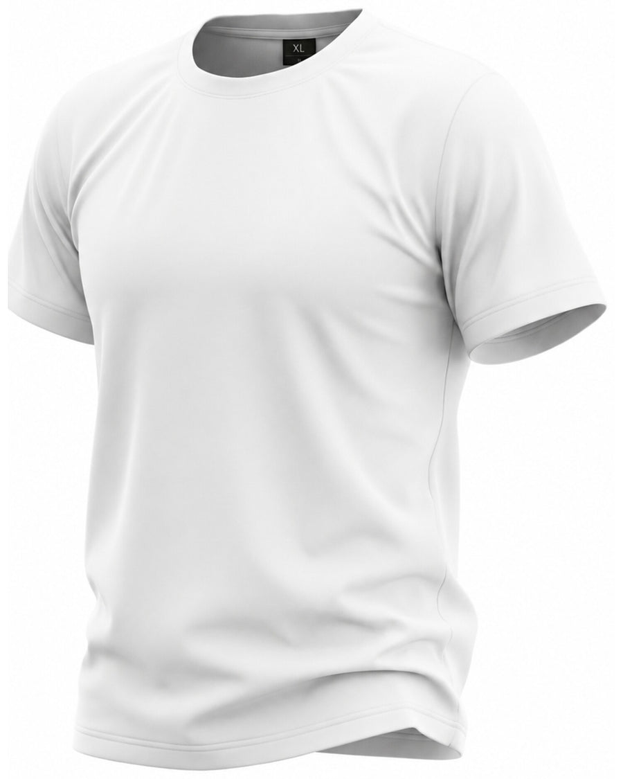 Remera básica algodón color blanco