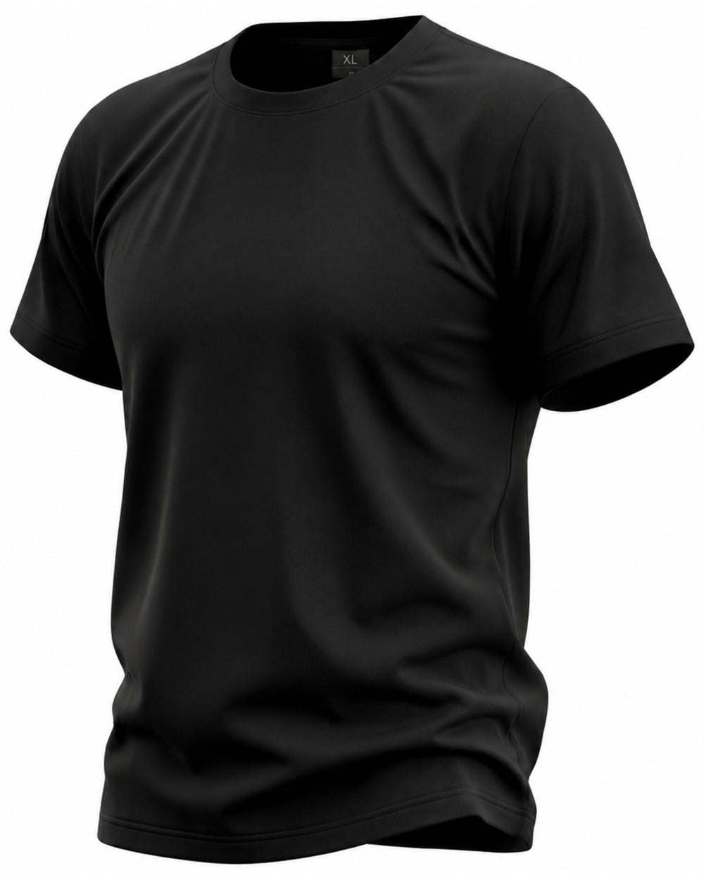 Remera básica algodón color negro