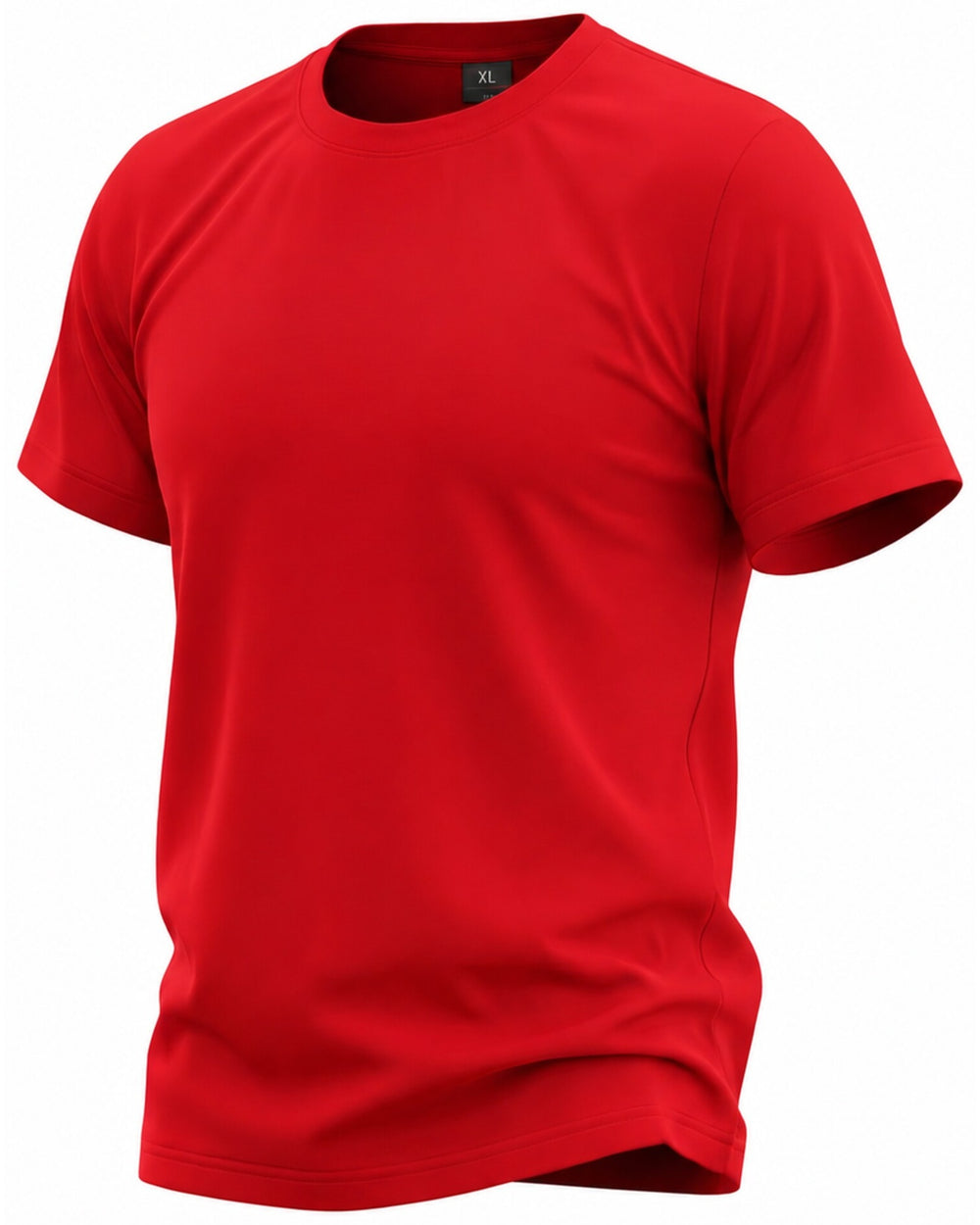 Remera básica algodón color rojo