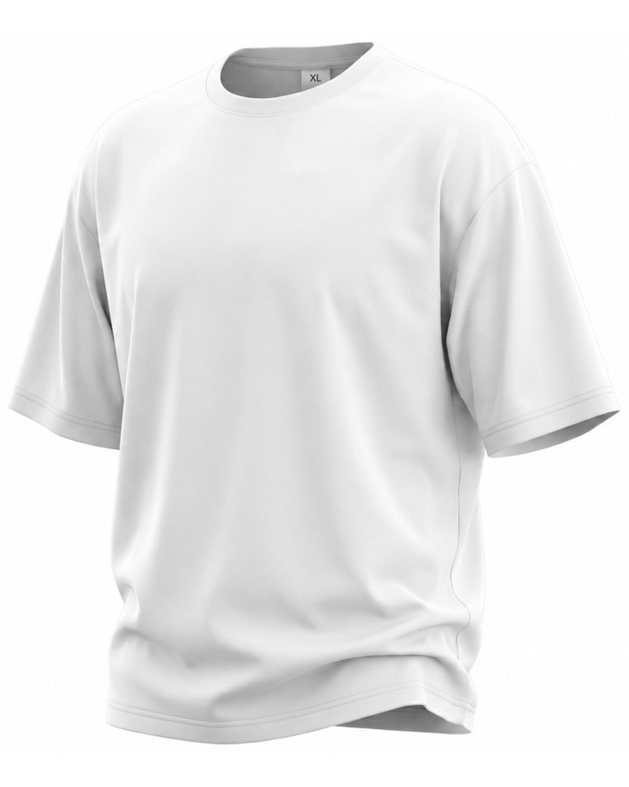 Remera oversize algodón color blanco