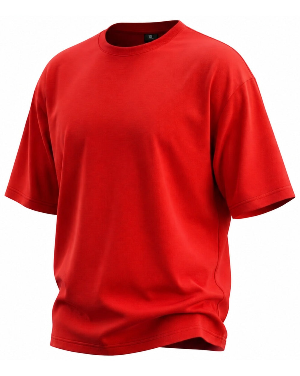 Remera oversize algodón color rojo